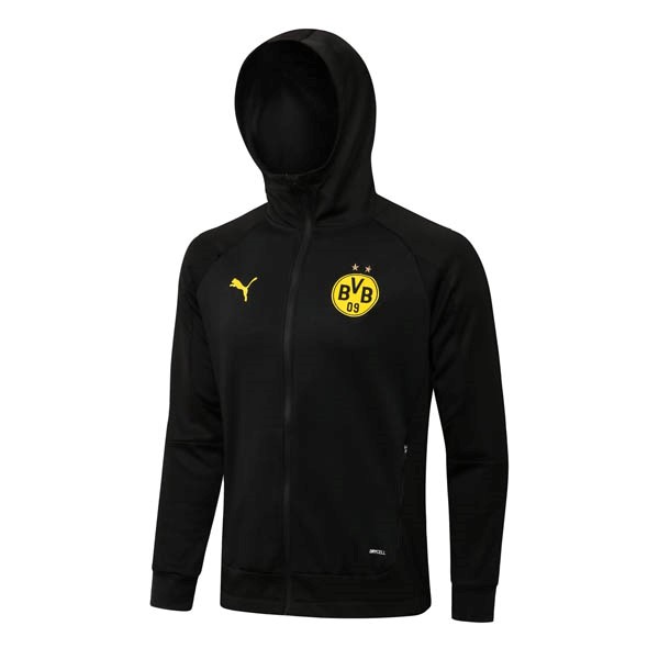 Chaqueta Con Capucha Borussia Dortmund 2022/23 Negro Amarillo